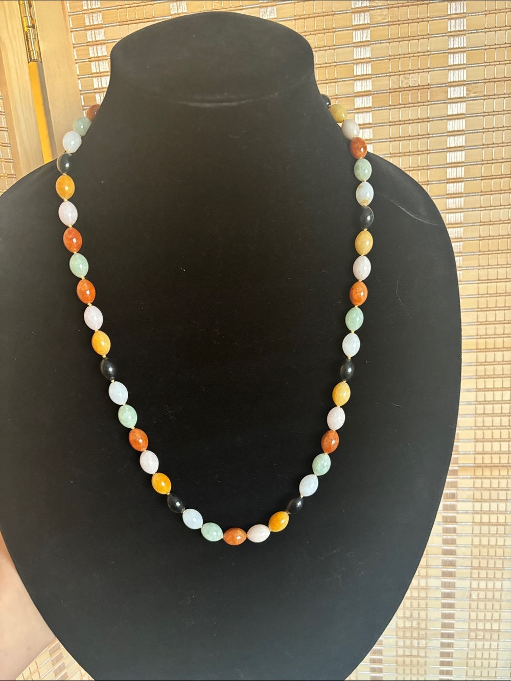 Multicolor Bead Strand Necklace